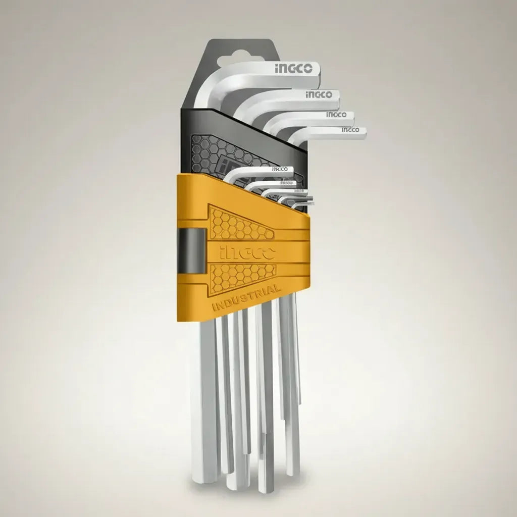 Set Llaves Allen Ingco Industrial 9 Piezas 1.5-10mm