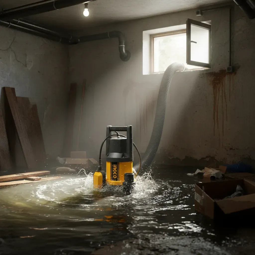 Bomba De Agua Ingco Sumergible Agua Sucia 2" 1000w / 1,4 Hp