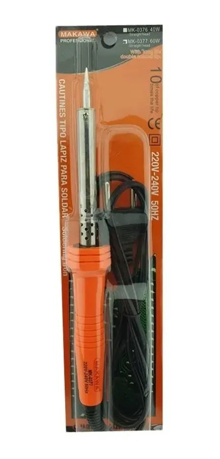 Cautín Lápiz 60W Makawa MK-0377 Soldadura Precisa Electrónica