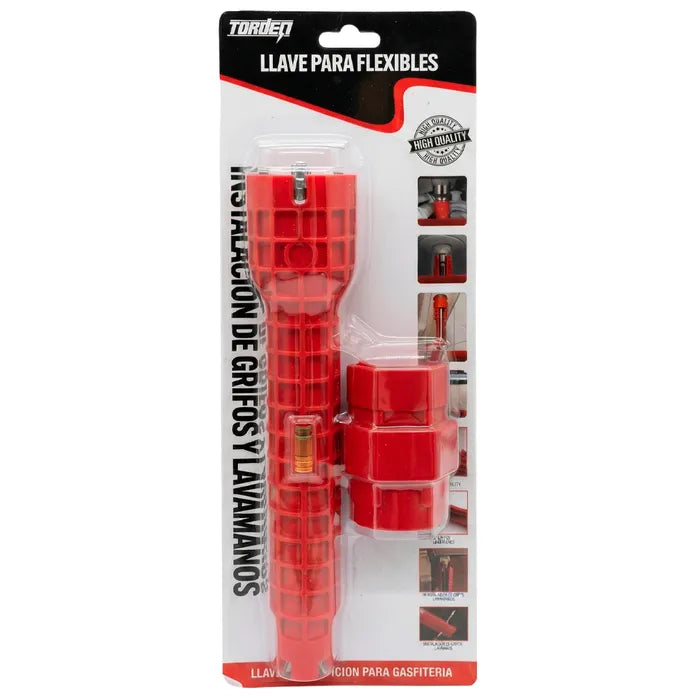 Llave Multifuncional 8 En 1 Gasfiter Plomero Lavaplato Baño