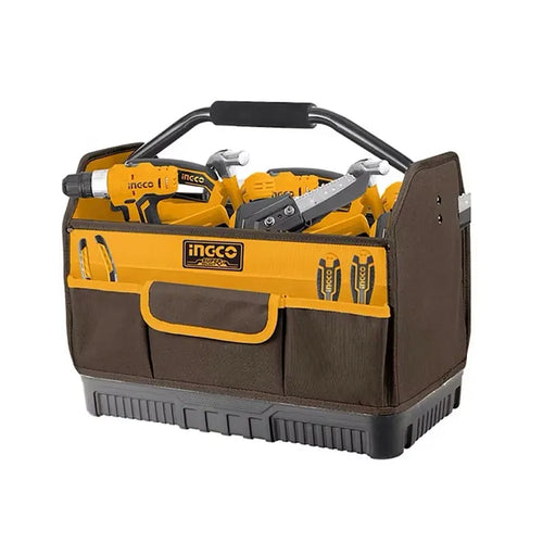 Bolso Industrial Portaherramientas C/ Manilla Ingco Htbgl04 Color Amarillo