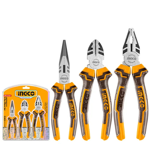 Set Alicates Ingco 3 Piezas 160mm/6"