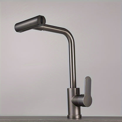 Grifo de Cocina 4 Modos de Agua Giratorio 360° Acero Inoxidable