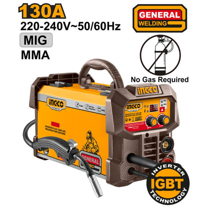 SOLDADORA MIG/MMA INVERTER INGCO 130 AMP # ING-FC13018
