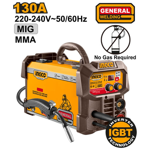 SOLDADORA MIG/MMA INVERTER INGCO 130 AMP # ING-FC13018