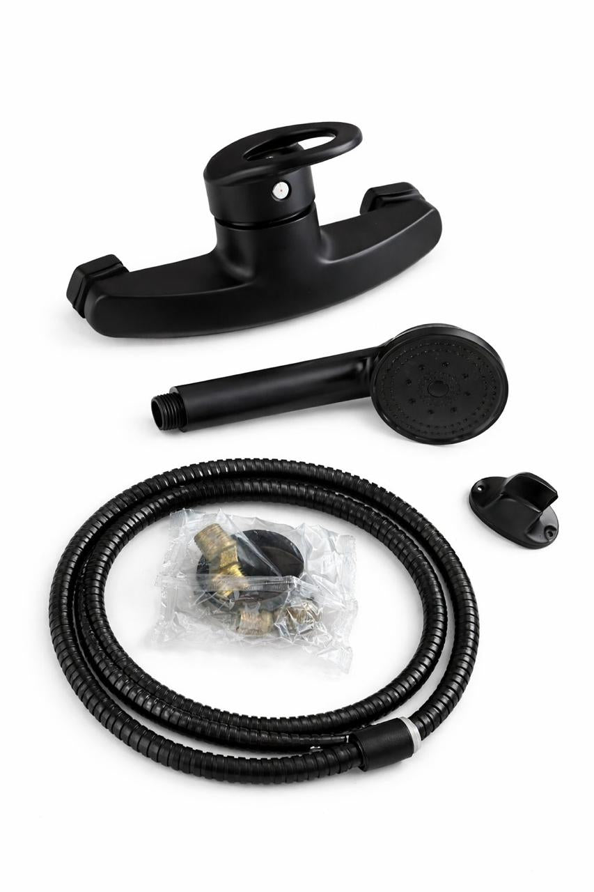 Llave Monomando  Negro Mate