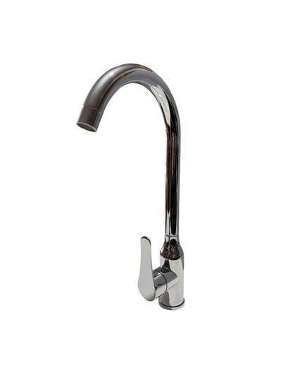 Llave Monomando Lavaplato Inox Acabado Cepillado Color Plateado