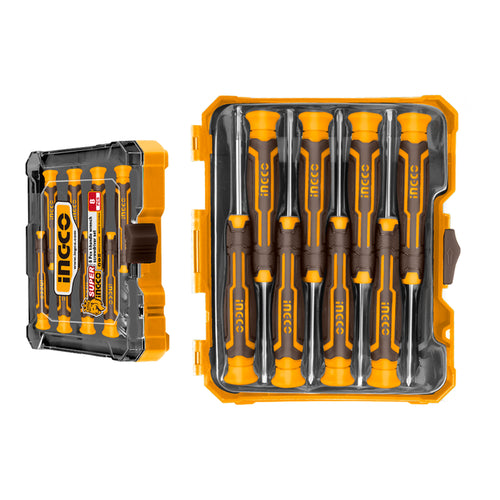 Set Destornillador Ingco Precision Industrial Sl/ph/t 8 Piezas