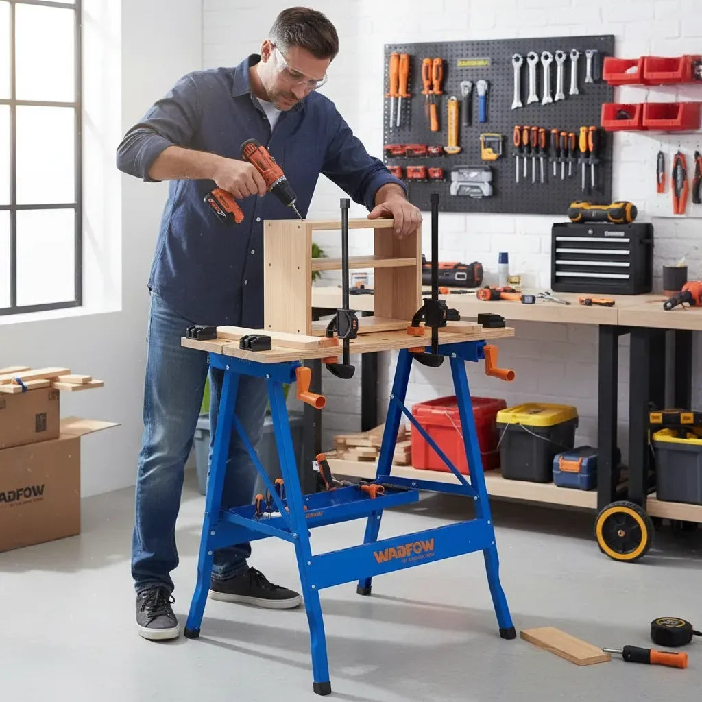 Banco De Trabajo Wadfow Wwe1525, Madera Plegable