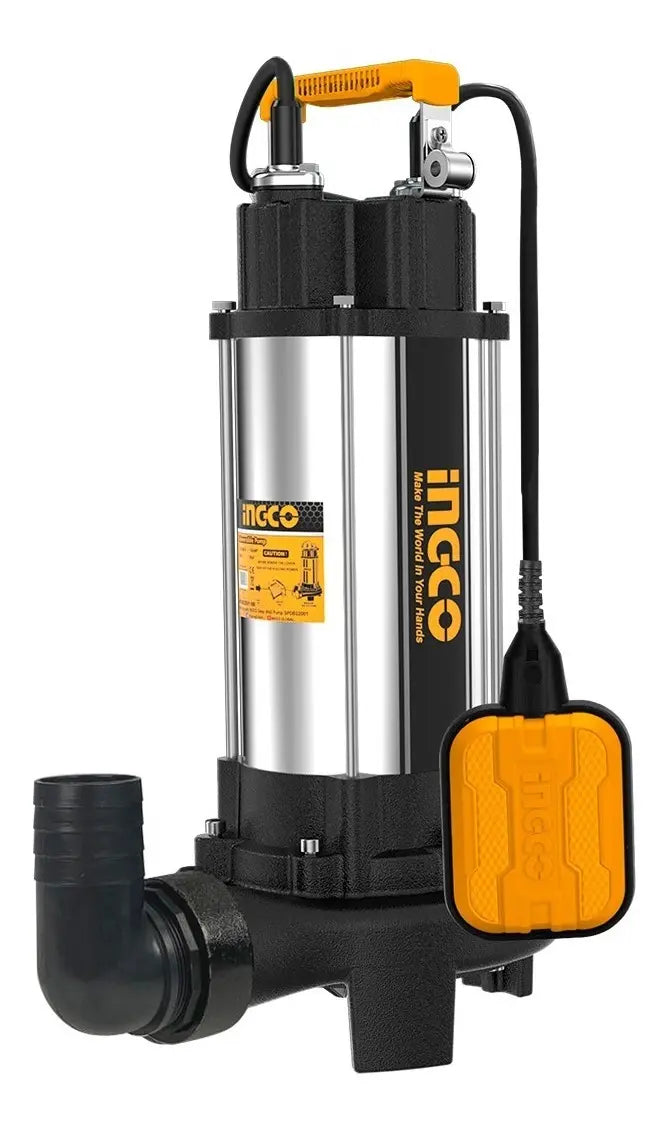 Bomba De Agua Ingco Sumergible Para Agua Sucia 2" 2hp