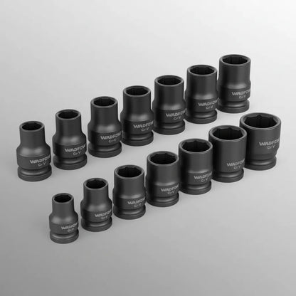 Juego De Dados De Impacto 1/2 Wadfow 14 Piezas Cr-v Wms4d01