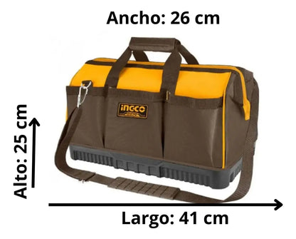 Bolso De Herramientas Ingco Industrial 16 Bolsillos 16"