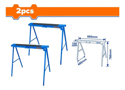 Caballete Wadfow Plegable 2 Piezas 100kg 995x480x780mm