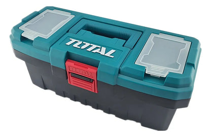 Caja Organizadora Porta Herramienta Plastica 14 PuLG Total Color Turquesa