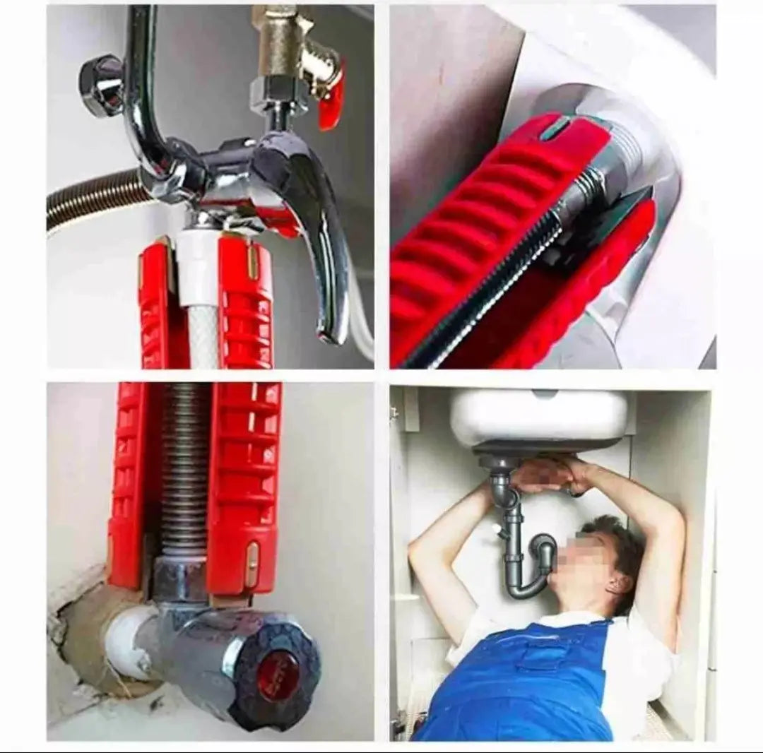 Llave Multifuncional 8 En 1 Gasfiter Plomero Lavaplato Baño