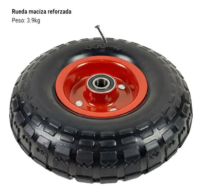 Rueda Para Yegua 10 Pulgadas 4.10/3.50-4 Caucho Maciza Eje16