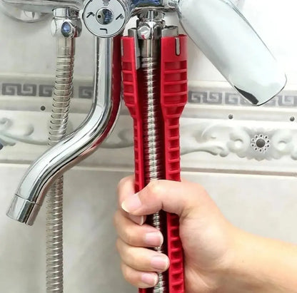 Llave Multifuncional 8 En 1 Gasfiter Plomero Lavaplato Baño