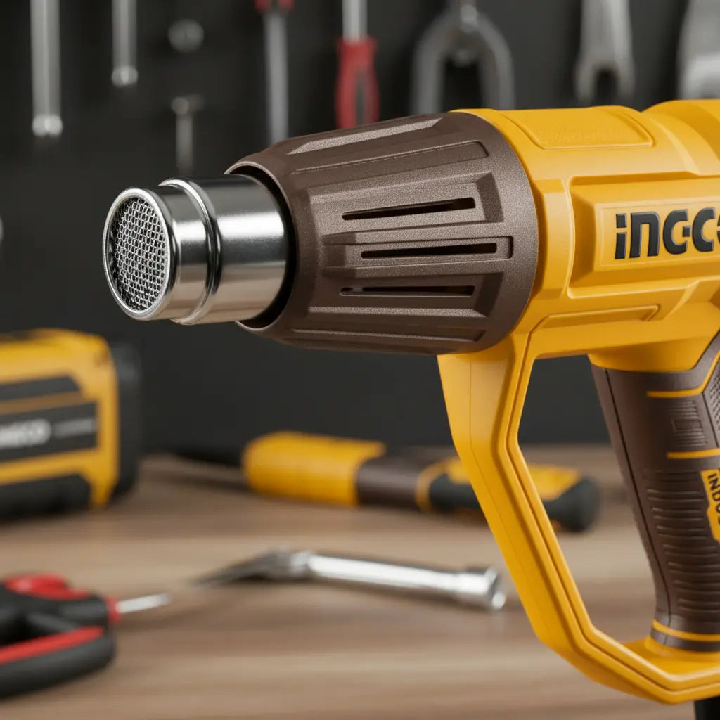 Pistola De Calor Ingco Industrial Analoga 50/450/550°c + Acces 2000w