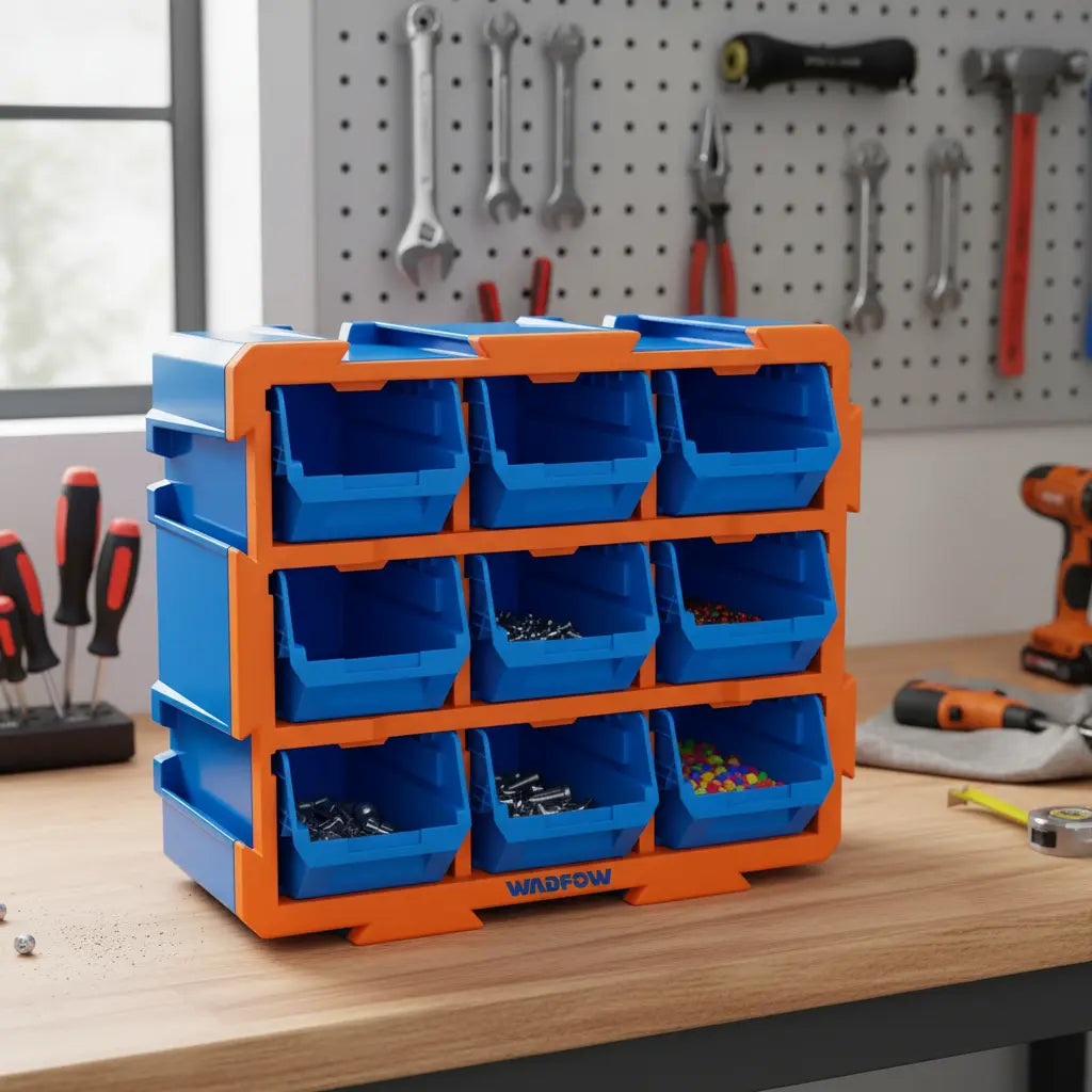Cajas Organizadoras Apilables Gaveta Plastica Pack9 Unidads