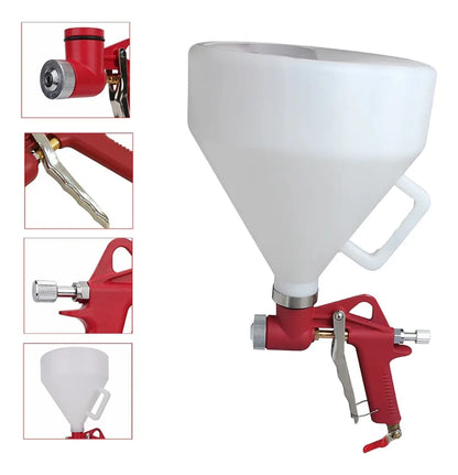 Pistola Marmolina Texturado Copón Plástico 6 Lts Marca Flovi
