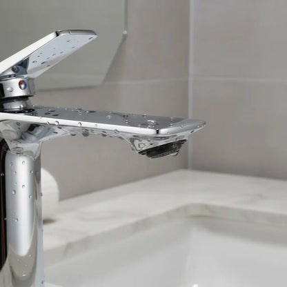 Llave Monomando Lavamanos Baño Vida Buenas Color Plata