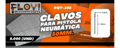 Clavos Puntas F50 Calibre 18 5000 Unidades, Marca Flovi