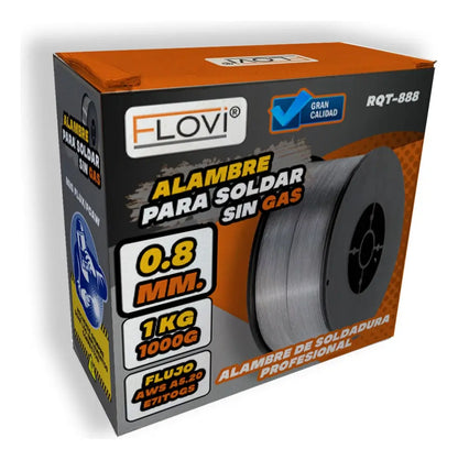 Alambre Mig Flux Core 0,8 Mm 1 Kilo Para Soldar Sin Gas