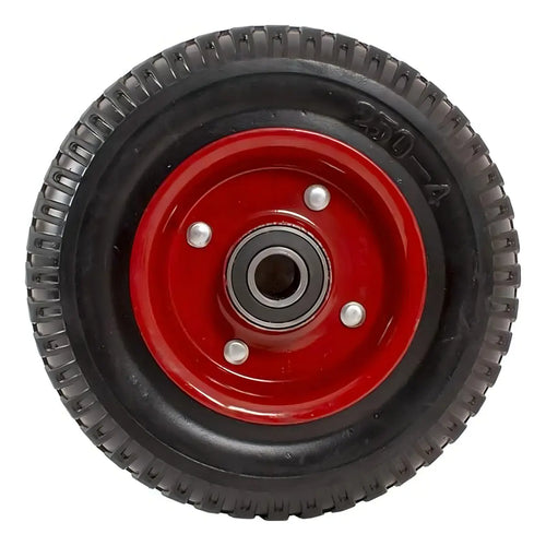 Rueda maciza roja 8 eje 16 MM neumático para yegua