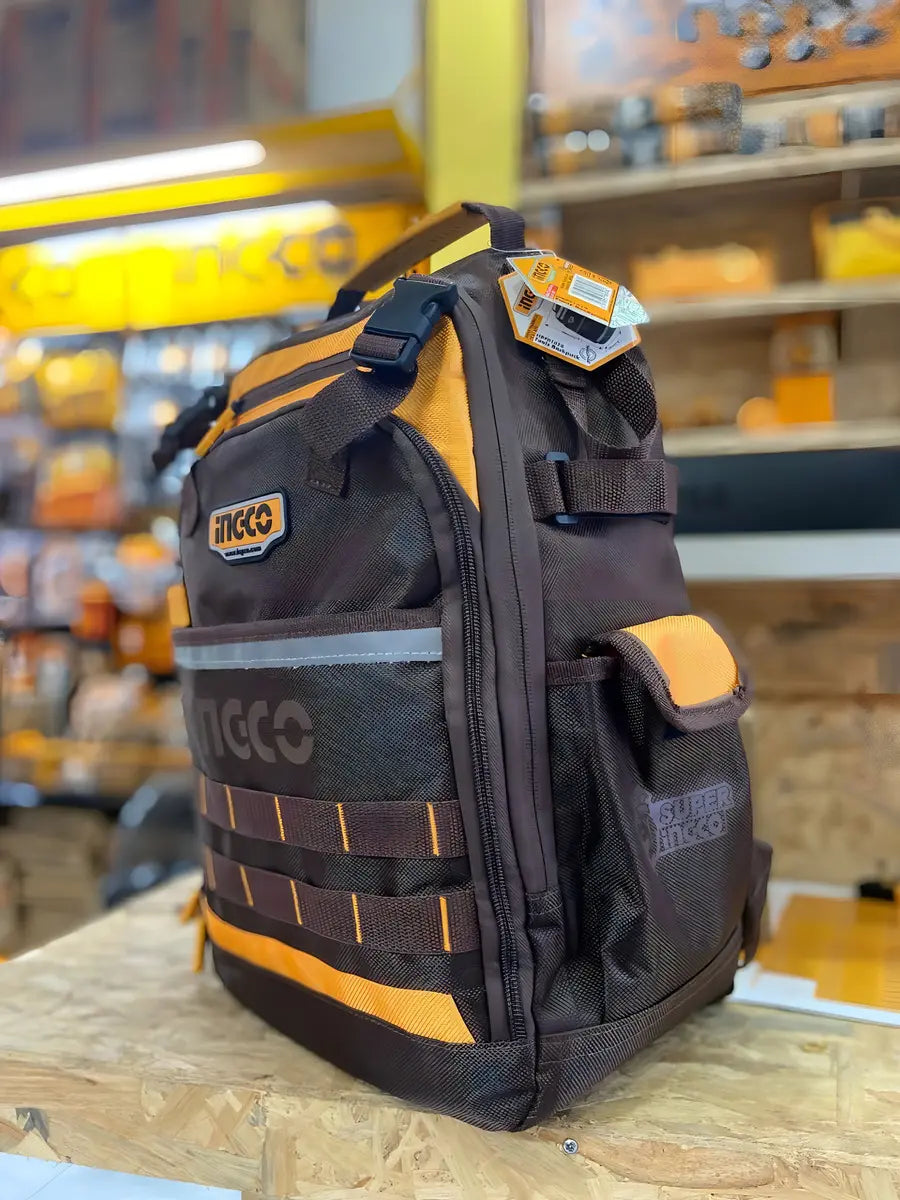 Mochila Ingco Porta Herramientas Industrial 8kg 380x170x460mm