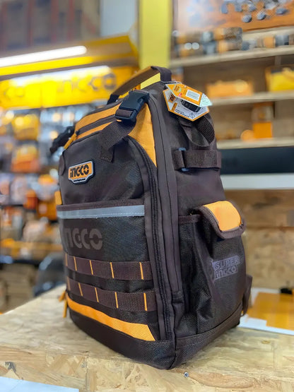 Mochila Ingco Porta Herramientas Industrial 8kg 380x170x460mm