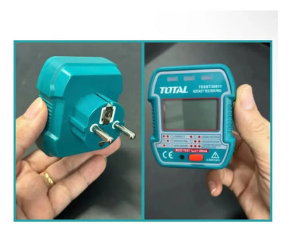Probador Diferencial De Enchufes Lcd Total Tesst30011