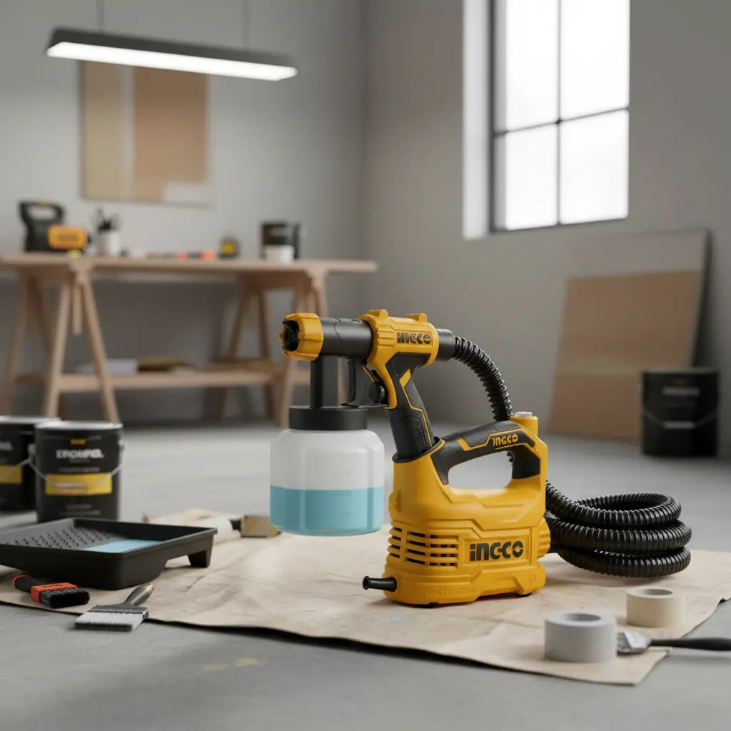 Pistola De Pintar Industrial Electrica Hvlp 550w Ingco