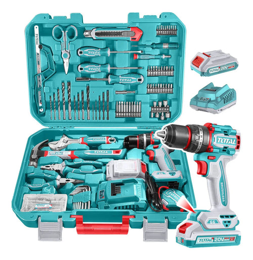 Taladro Percutor Y Atornillador 66nm Set 165 Piezas Total