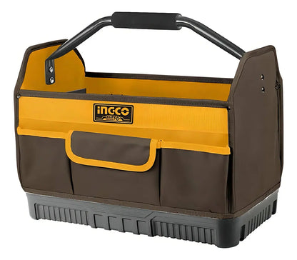 Bolso Industrial Portaherramientas C/ Manilla Ingco Htbgl04 Color Amarillo