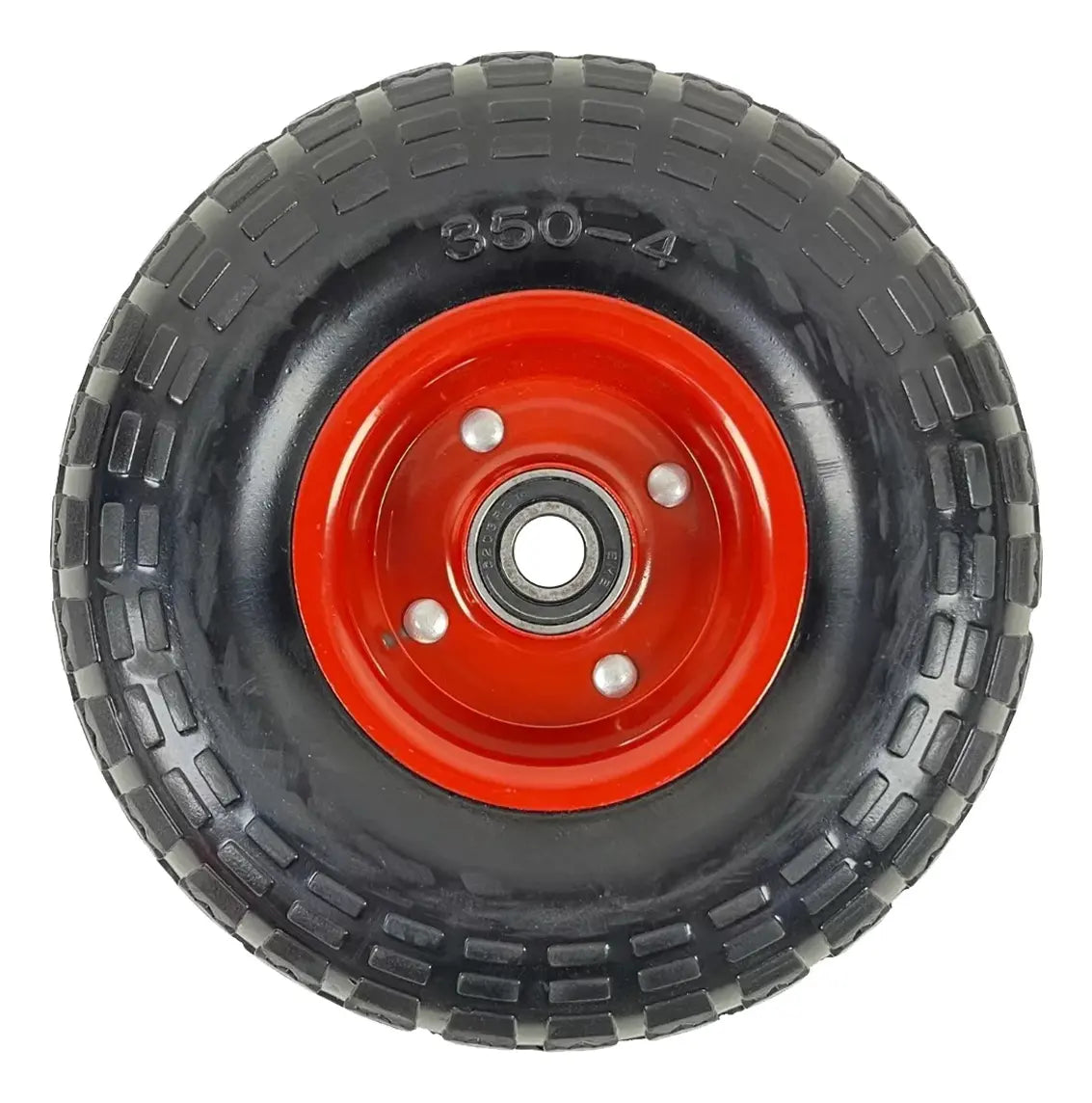 Rueda Para Yegua 10 Pulgadas 4.10/3.50-4 Caucho Maciza Eje16