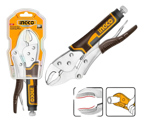 Alicate Caiman Curvo 250mm/10 Ingco Hcjlw0210