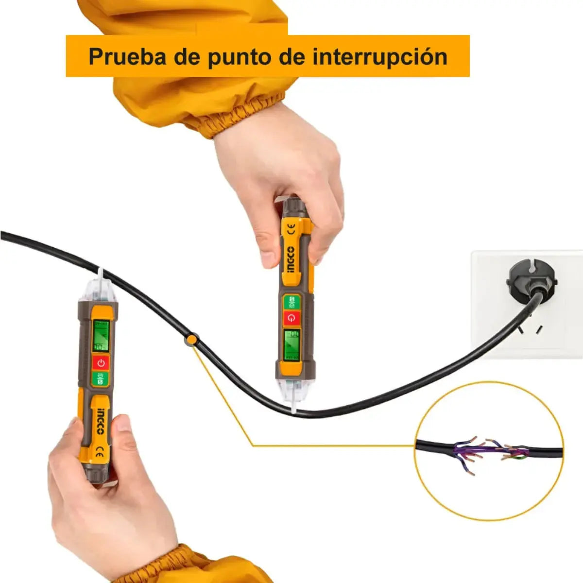 Detector Ingco Voltaje Tipo Lapiz 12-1000v