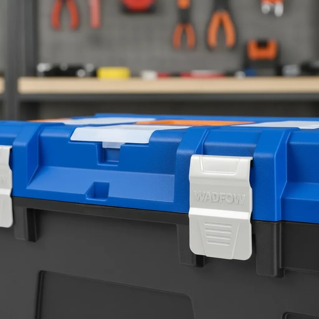 Caja De Herramientas Wadfow Wtb3324 De Plástico 33cm X 61cm X 31cm Azul