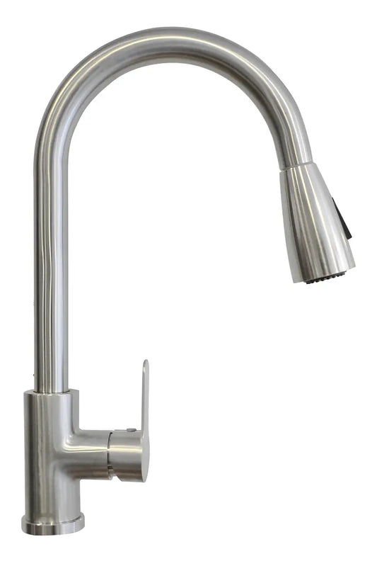 Llave Monomando Lavaplatos Extensible Cromada Moderna