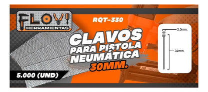 Clavos Puntas F30 Calibre 18 5000 Unidades, Marca Flovi