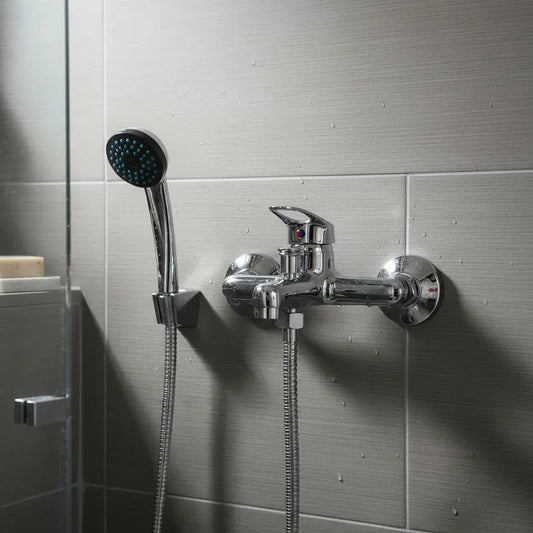 Monocomando Grifería Baño Cromo PMB Línea Cincinnati para ducha con tina
