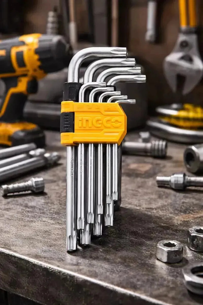 Set Llaves Torx Ingco Industrial 9 Piezas T10-t50