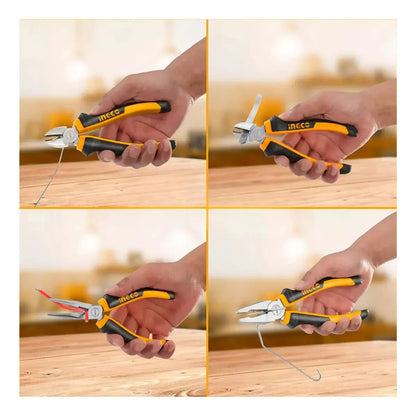 Set Alicates Ingco 3 Piezas 160mm/6"