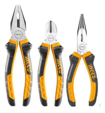 Set Alicates Ingco 3 Piezas 160mm/6"