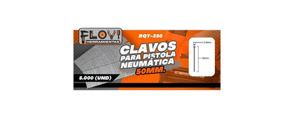 Clavos Puntas F50 Calibre 18 5000 Unidades, Marca Flovi